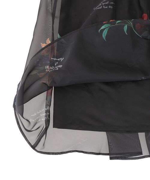 Sugar spoon（シュガースプーン）の「・SUGAR SPOON フラワーptシアーフレアスカート（スカート・レディース・アイボリー/ブラック/グレイッシュベージュ・FREE）」の18枚目の写真