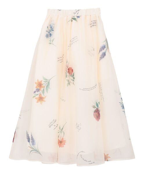 Sugar spoon（シュガースプーン）の「・SUGAR SPOON フラワーptシアーフレアスカート（スカート・レディース・アイボリー/ブラック/グレイッシュベージュ・FREE）」の21枚目の写真