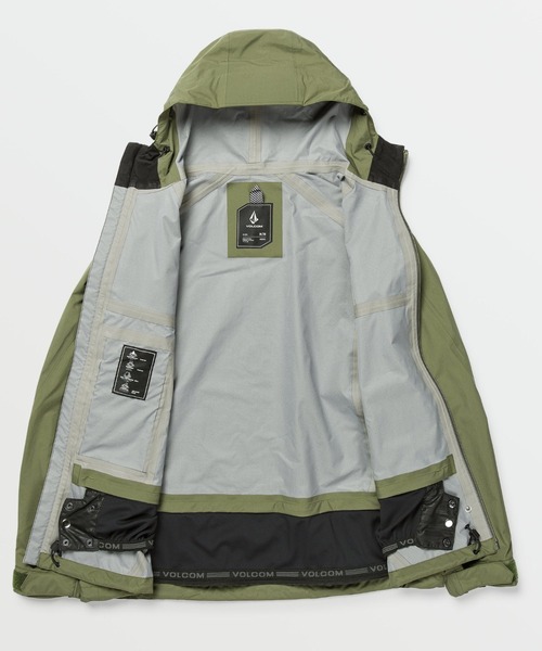 VOLCOM（ボルコム）の「【VOLCOM/ボルコム】 Mens Side Hit Shell Jacket /アイコンワンポイントスキースノーボードシェルジャケット（その他アウター・メンズ・オリーブ・LARGE/X-LARGE）」の2枚目の写真