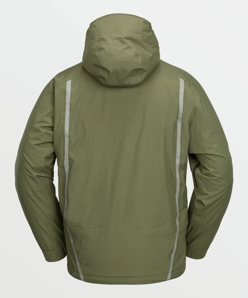VOLCOM（ボルコム）の「【VOLCOM/ボルコム】 Mens Side Hit Shell Jacket /アイコンワンポイントスキースノーボードシェルジャケット（その他アウター・メンズ・オリーブ・LARGE/X-LARGE）」の4枚目の写真