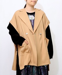 iS ScoLar（イズスカラー）の「553210：リボン刺繍テーラードジレ（ベスト）」