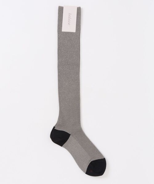 babaco（ババコ）の「babaco Lurex Fine Ribbed Knee High Socks（ソックス/靴下・レディース・シルバー/ゴールド・1）」の2枚目の写真