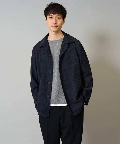 a.v.v（アーヴェヴェ）の「【イージーケア毛玉になりにくい】シャンブレーフェイクレイヤードカットソー【洗濯機で洗える】（Tシャツ/カットソー・メンズ・ブラック/グレー/ベージュ・52/48/46/44/50）」の10枚目の写真