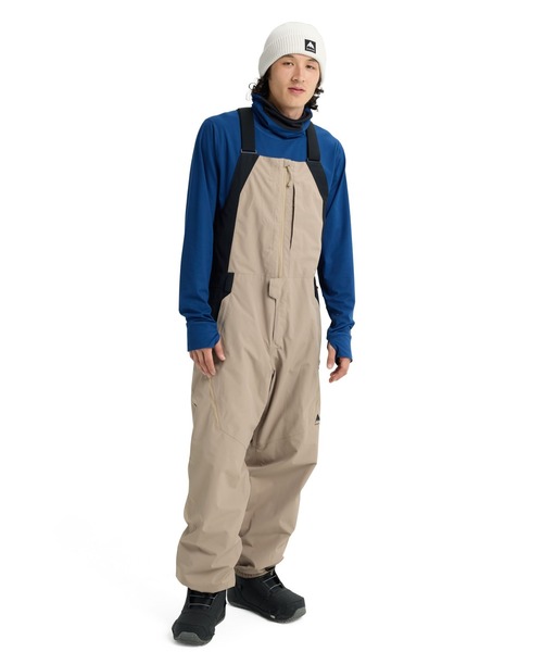 BURTON（バートン）の「Burton Reserve 2L リラックス ビブパンツ（その他パンツ・メンズ・ベージュ×ブラック・L/M/S）」の3枚目の写真