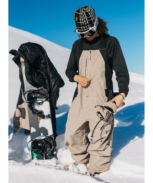 BURTON（バートン）の「Burton Reserve 2L リラックス ビブパンツ（その他パンツ・メンズ・ベージュ×ブラック・L/M/S）」の9枚目の写真