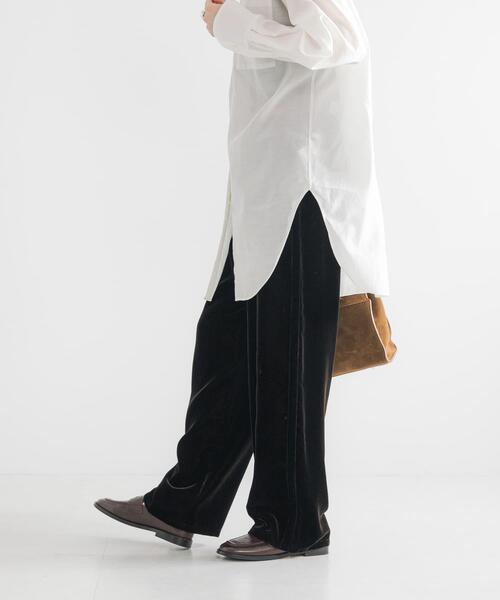 URBAN RESEARCH（アーバンリサーチ）の「サイドラインベロアイージーパンツ（その他パンツ・レディース・ブラック/ブラウン・36/38）」の6枚目の写真