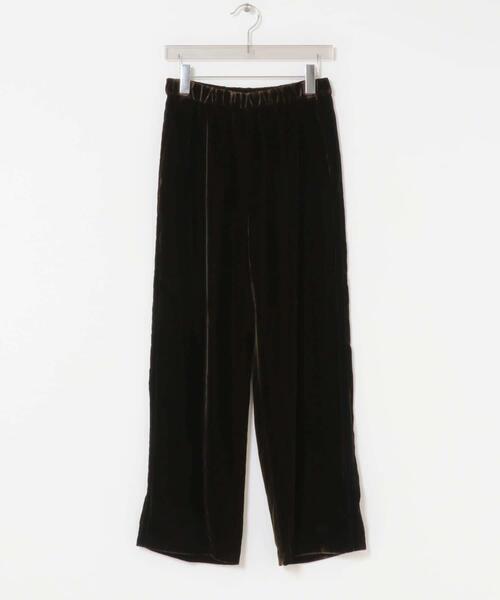 URBAN RESEARCH（アーバンリサーチ）の「サイドラインベロアイージーパンツ（その他パンツ・レディース・ブラック/ブラウン・36/38）」の10枚目の写真