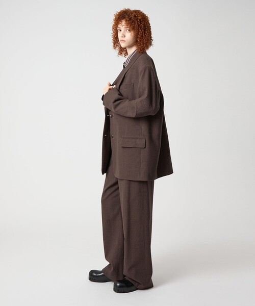 6(ROKU)＞W/C チェック ジャケット（テーラードジャケット）｜6