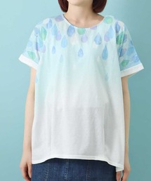 水彩プリントTシャツ