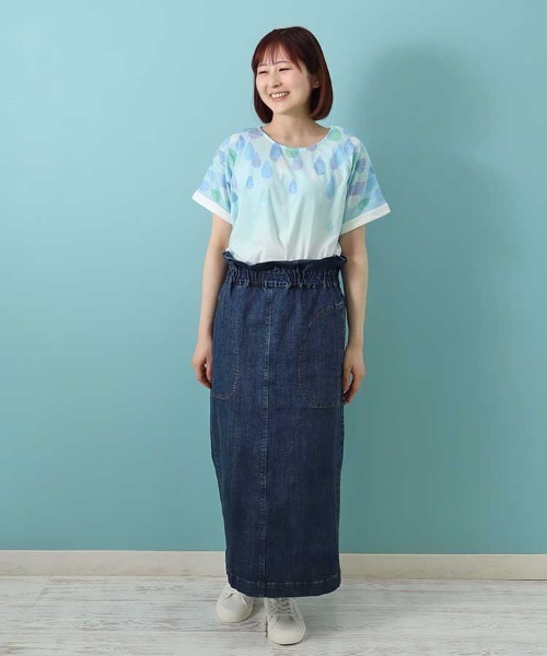 Bleu Bleuet(ブルーブルーエ)の「水彩プリントTシャツ(Tシャツ/カットソー・レディース・その他/その他4/その他3/その他2/その他1・FREE)」の8枚目の写真