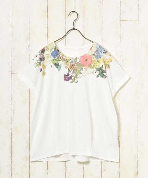 Bleu Bleuet(ブルーブルーエ)の「水彩プリントTシャツ(Tシャツ/カットソー・レディース・その他/その他4/その他3/その他2/その他1・FREE)」の10枚目の写真