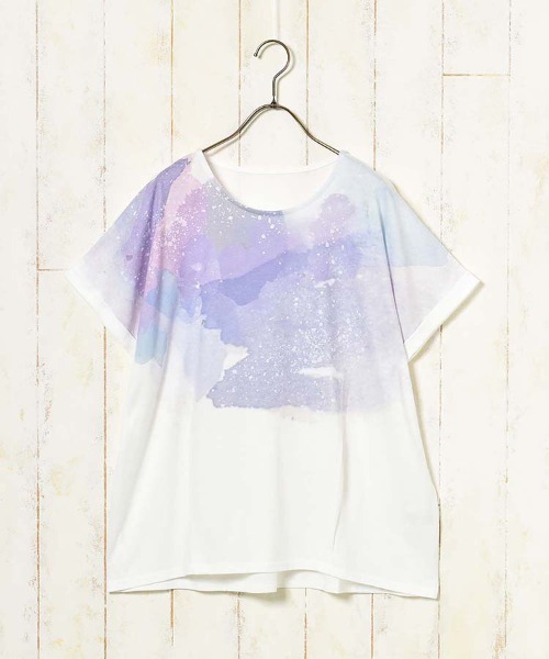 Bleu Bleuet(ブルーブルーエ)の「水彩プリントTシャツ(Tシャツ/カットソー・レディース・その他/その他4/その他3/その他2/その他1・FREE)」の13枚目の写真