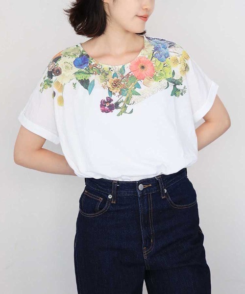 Bleu Bleuet(ブルーブルーエ)の「水彩プリントTシャツ(Tシャツ/カットソー・レディース・その他/その他4/その他3/その他2/その他1・FREE)」の19枚目の写真