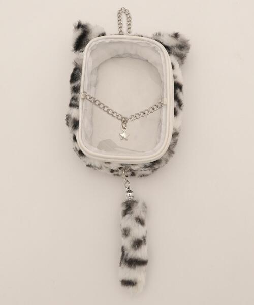 WEGO（ウィゴー）の「WEGO/なりきりネコぬいポーチ（ポーチ・レディース・サックスブルー/ライトピンク/ブラック/ホワイト/その他2/その他3/その他1・FREE）」の7枚目の写真