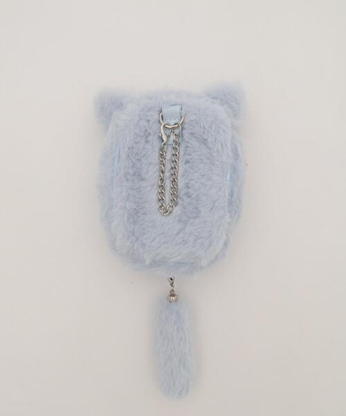 WEGO（ウィゴー）の「WEGO/なりきりネコぬいポーチ（ポーチ・レディース・サックスブルー/ライトピンク/ブラック/ホワイト/その他2/その他3/その他1・FREE）」の8枚目の写真