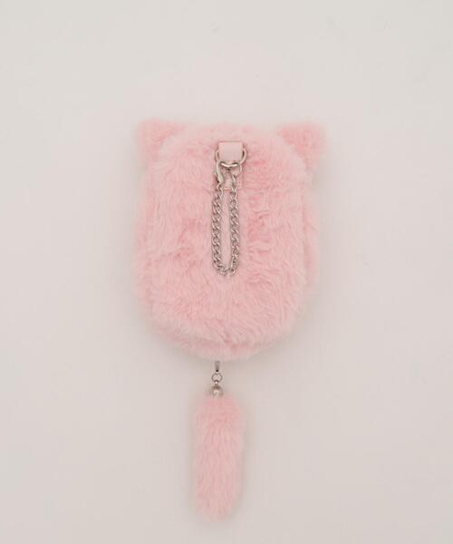 WEGO（ウィゴー）の「WEGO/なりきりネコぬいポーチ（ポーチ・レディース・サックスブルー/ライトピンク/ブラック/ホワイト/その他2/その他3/その他1・FREE）」の9枚目の写真