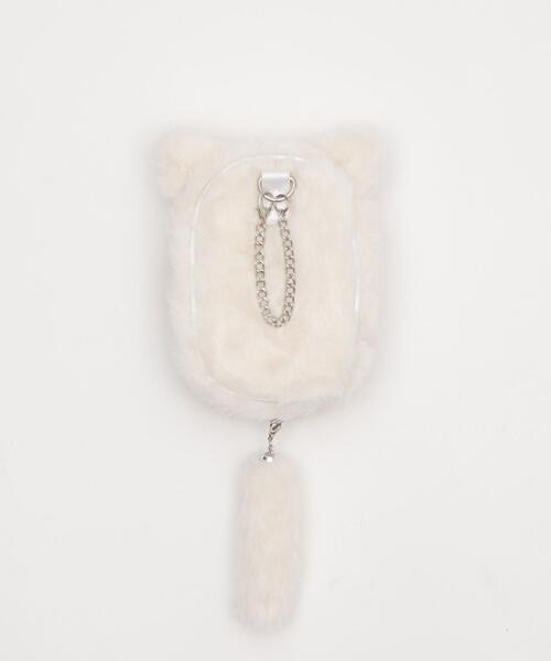 WEGO（ウィゴー）の「WEGO/なりきりネコぬいポーチ（ポーチ・レディース・サックスブルー/ライトピンク/ブラック/ホワイト/その他2/その他3/その他1・FREE）」の10枚目の写真