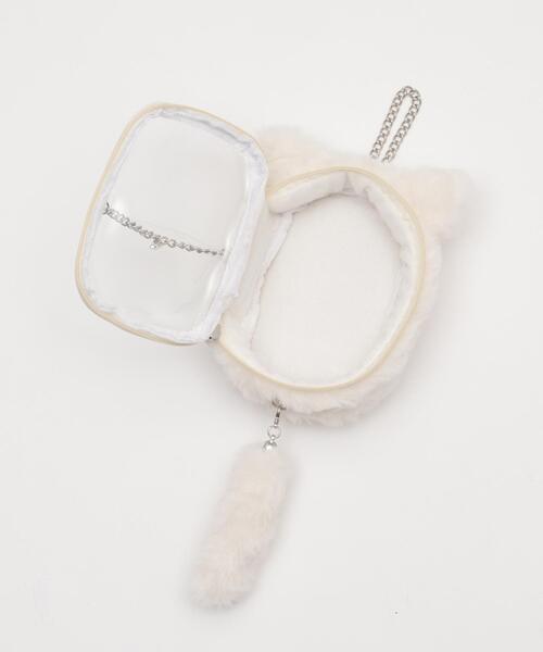 WEGO（ウィゴー）の「WEGO/なりきりネコぬいポーチ（ポーチ・レディース・サックスブルー/ライトピンク/ブラック/ホワイト/その他2/その他3/その他1・FREE）」の15枚目の写真