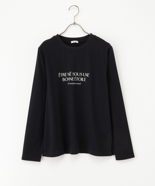 Honeys（ハニーズ）の「ロゴプリントＴシャツ（Tシャツ/カットソー・レディース・ボルドー/ブラック/アイボリー/モカ/ベージュ・M/S/LL/L）」の22枚目の写真