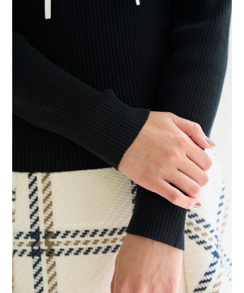 SNIDEL(スナイデル)の「フリルドッキングニットプルオーバー(ニット/セーター・レディース・アイボリー/グレー/ブラック/ライトピンク・F)」の15枚目の写真