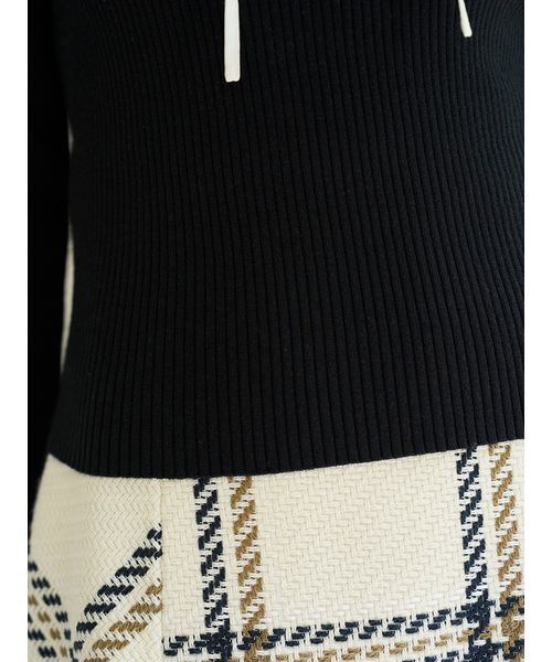 SNIDEL(スナイデル)の「フリルドッキングニットプルオーバー(ニット/セーター・レディース・アイボリー/グレー/ブラック/ライトピンク・F)」の16枚目の写真