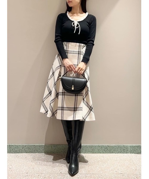 フリルドッキングニットプルオーバー（ニット/セーター）｜SNIDEL