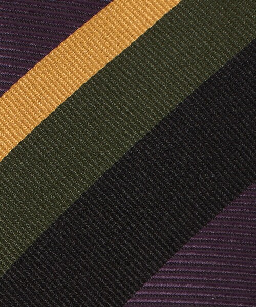 Altea(アルテア)の「<ALTEA>8.0cm ストライプ2 ネクタイ(ネクタイ・メンズ・パープル/ブラック・FREE)」の7枚目の写真