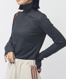 ティゴラ TIGORA ストレッチリブハイネックTシャツ