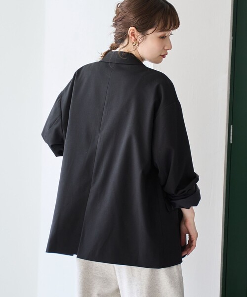 coen（コーエン）の「TRオーバーサイズジャケット（テーラードジャケット・レディース・ブラック/モカ/ベージュ・FREE）」の6枚目の写真