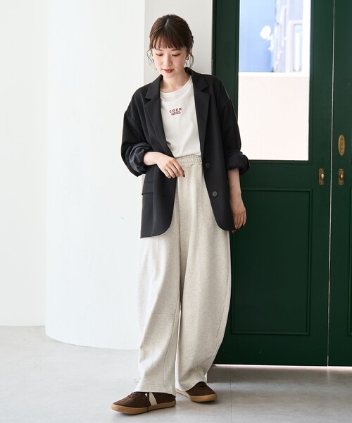 coen（コーエン）の「TRオーバーサイズジャケット（テーラードジャケット・レディース・ブラック/モカ/ベージュ・FREE）」の7枚目の写真