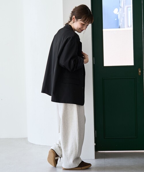 coen（コーエン）の「TRオーバーサイズジャケット（テーラードジャケット・レディース・ブラック/モカ/ベージュ・FREE）」の9枚目の写真