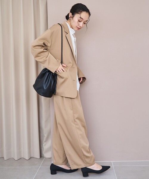 coen（コーエン）の「TRオーバーサイズジャケット（テーラードジャケット・レディース・ブラック/モカ/ベージュ・FREE）」の16枚目の写真