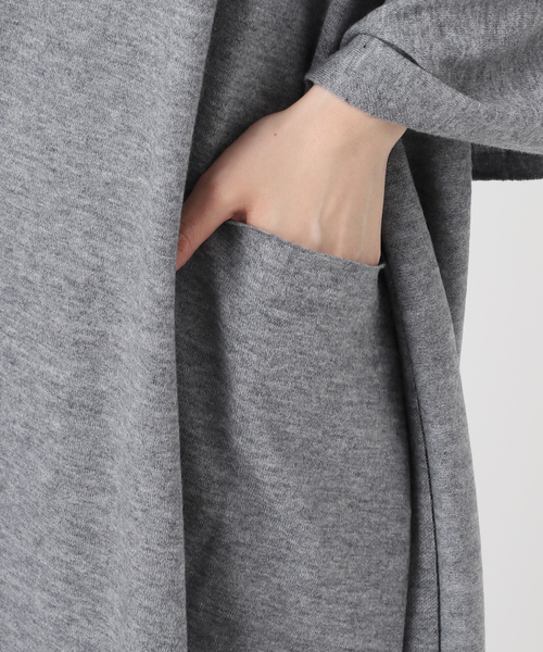 IENA（イエナ）の「ライトウールニットストール（ストール/ショール・レディース・カーキ/グレー・FREE）」の9枚目の写真