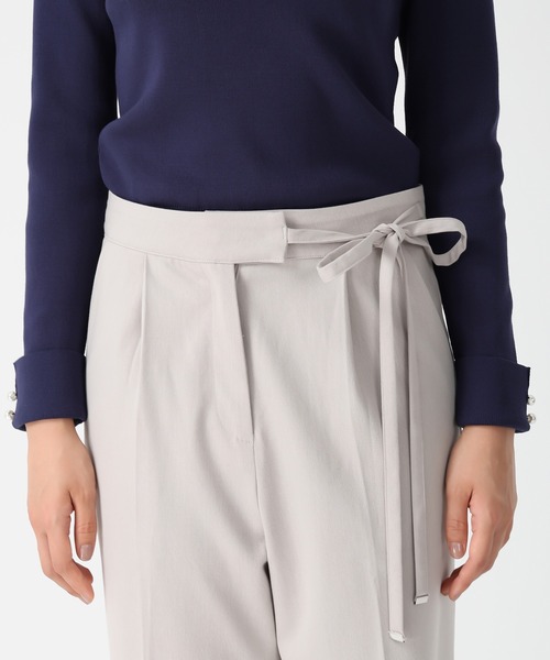 MISCH MASCH(ミッシュマッシュ)の「WEB限定 サイドリボンウーリッシュパンツ(スラックス・レディース・ピンク/ブラウン/グレー・M/S/L)」の19枚目の写真