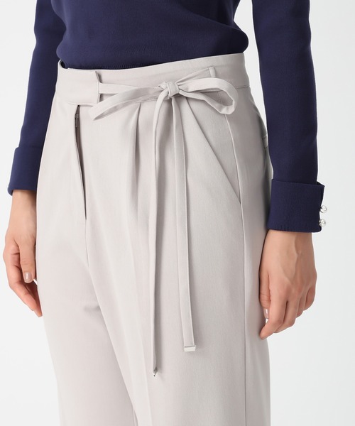 MISCH MASCH(ミッシュマッシュ)の「WEB限定 サイドリボンウーリッシュパンツ(スラックス・レディース・ピンク/ブラウン/グレー・M/S/L)」の18枚目の写真