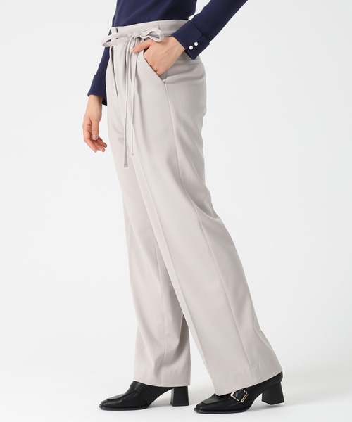 MISCH MASCH(ミッシュマッシュ)の「WEB限定 サイドリボンウーリッシュパンツ(スラックス・レディース・ピンク/ブラウン/グレー・M/S/L)」の22枚目の写真