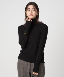 green label relaxing | テレコ タートルネック プルオーバー(Tシャツ/カットソー)