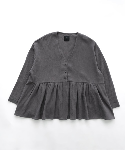 オオカミとフクロウ（オオカミとフクロウ）の「オオカミと月夜を歩くブレーメン“はおり”（カーディガン/ボレロ・レディース・チャコールグレー/ブラック/アイボリー・FREE）」の10枚目の写真