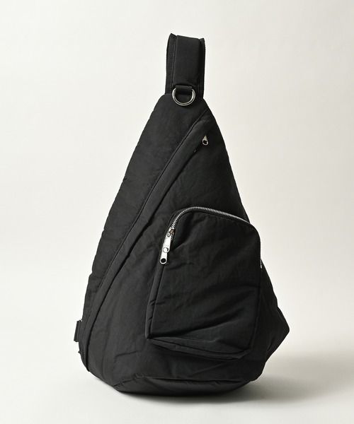 ADAM PATEK(アダムパテック)の「《ADAMPATEK》nylon sling bag(ボディバッグ/ウエストポーチ・メンズ・ブラック/グレー・FREE)」の1枚目の写真