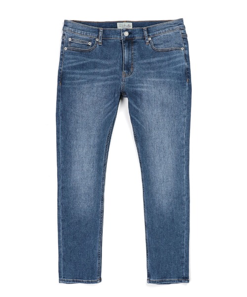 The DUFFER of ST.GEORGE（ザダファーオブセントジョージ）の「STANDARD SLIM JEANS "UW"：DUFFER定番 ユーズドウォッシ スキニーデニム スリムジーンズ（デニムパンツ・メンズ・ライトインディゴブルー・X-LARGE/LARGE/MEDIUM/SMALL）」の3枚目の写真