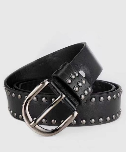 lilful(リルフル)の「シンプルスタッズウエスタンベルト(ベルト・レディース・ブラック/ホワイト・F)」の7枚目の写真