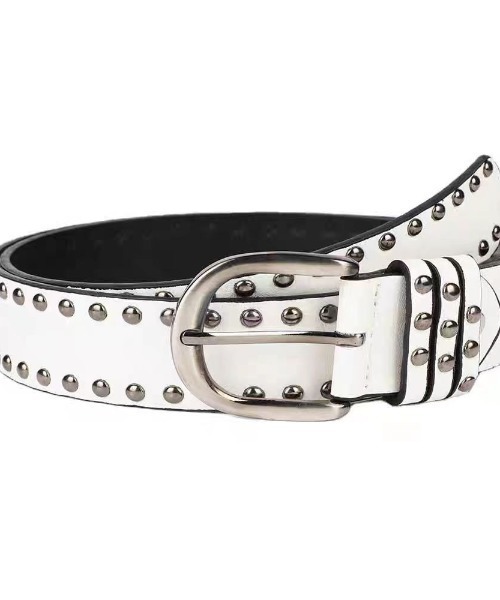 lilful(リルフル)の「シンプルスタッズウエスタンベルト(ベルト・レディース・ブラック/ホワイト・F)」の12枚目の写真