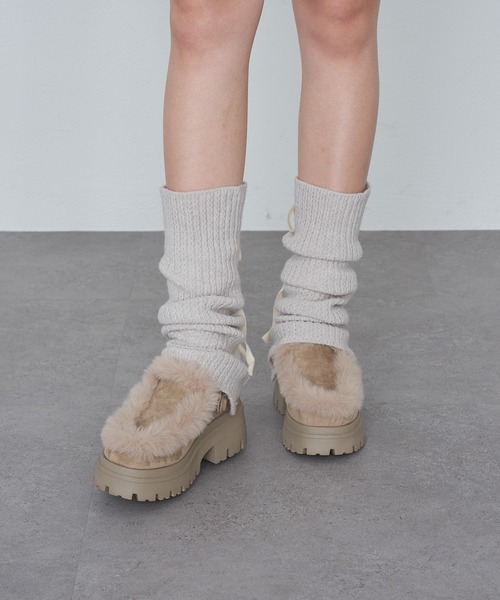 RAY CASSIN（レイカズン）の「ムートンスリッポン（その他シューズ・レディース・ブラック/ブラウン/ベージュ・S/M/L）」の14枚目の写真