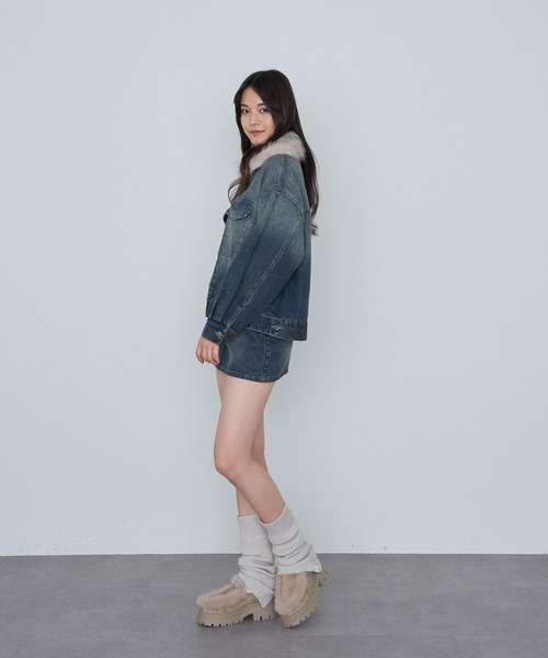 RAY CASSIN（レイカズン）の「ムートンスリッポン（その他シューズ・レディース・ブラック/ブラウン/ベージュ・S/M/L）」の9枚目の写真