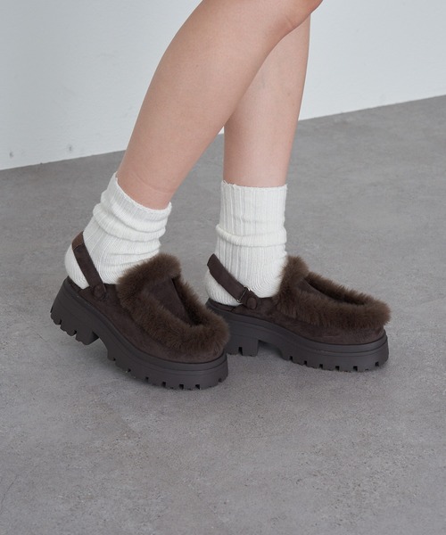 RAY CASSIN（レイカズン）の「ムートンスリッポン（その他シューズ・レディース・ブラック/ブラウン/ベージュ・S/M/L）」の19枚目の写真