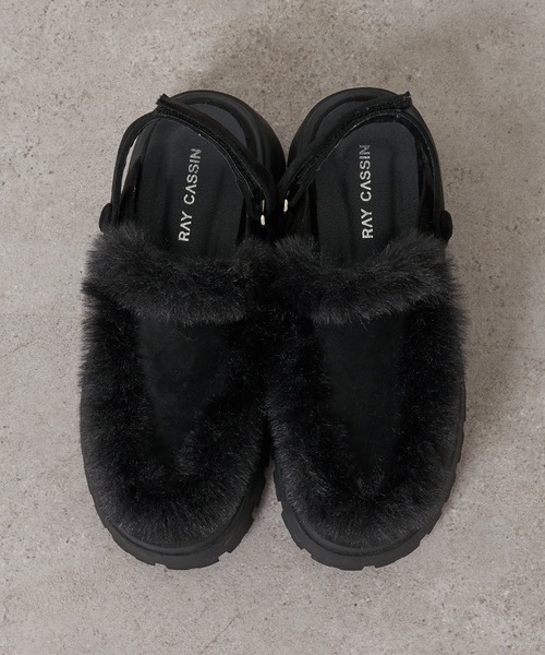 RAY CASSIN（レイカズン）の「ムートンスリッポン（その他シューズ・レディース・ブラック/ブラウン/ベージュ・S/M/L）」の22枚目の写真