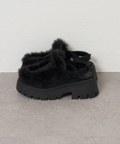 RAY CASSIN（レイカズン）の「ムートンスリッポン（その他シューズ・レディース・ブラック/ブラウン/ベージュ・S/M/L）」の8枚目の写真