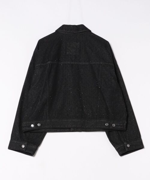 MICHAEL KORS(マイケルコース)の「スタッズ デニムジャケット(デニムジャケット・レディース・ブラック系・XS/S/M/L)」の4枚目の写真