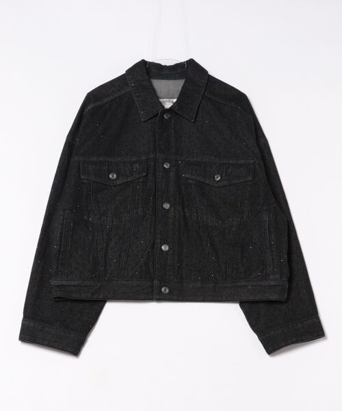 MICHAEL KORS(マイケルコース)の「スタッズ デニムジャケット(デニムジャケット・レディース・ブラック系・XS/S/M/L)」の3枚目の写真