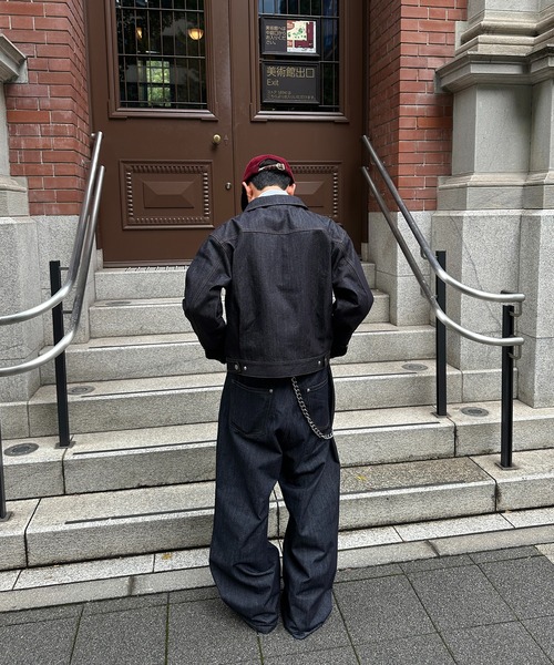 STUDS DESIGN RIGID SHORT DENIM JACKET／スタッズデザインリジット